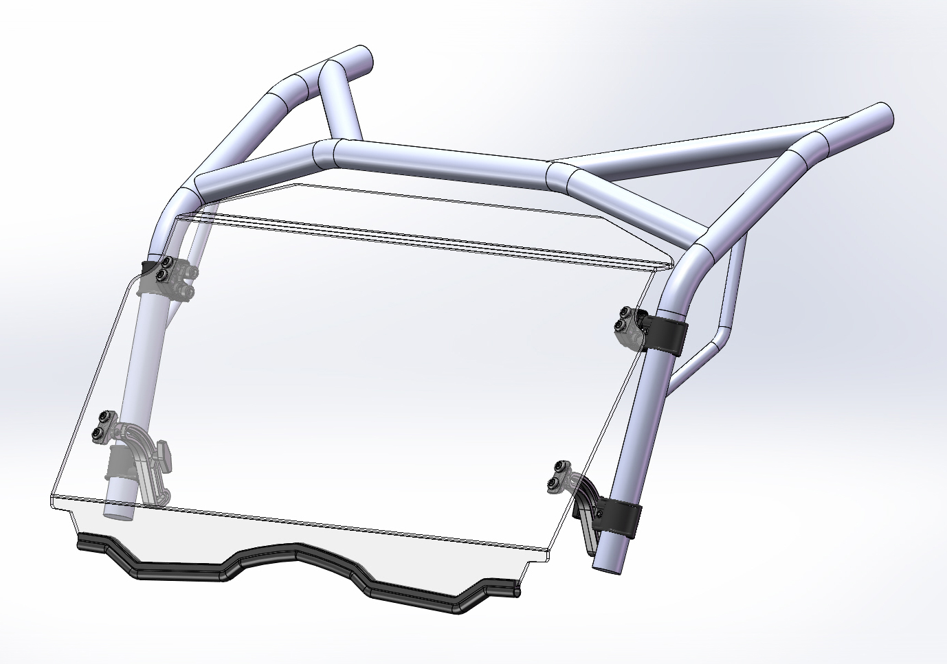 PARE-BRISE AVANT COMPLET BASCULANTSIDE BY SIDECFMOTO PARE-BRISE COMPLET BASCULANT POLYVALENT (1 PCS)